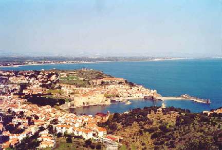 Collioure et la côte depuis le Fort Saint Elme